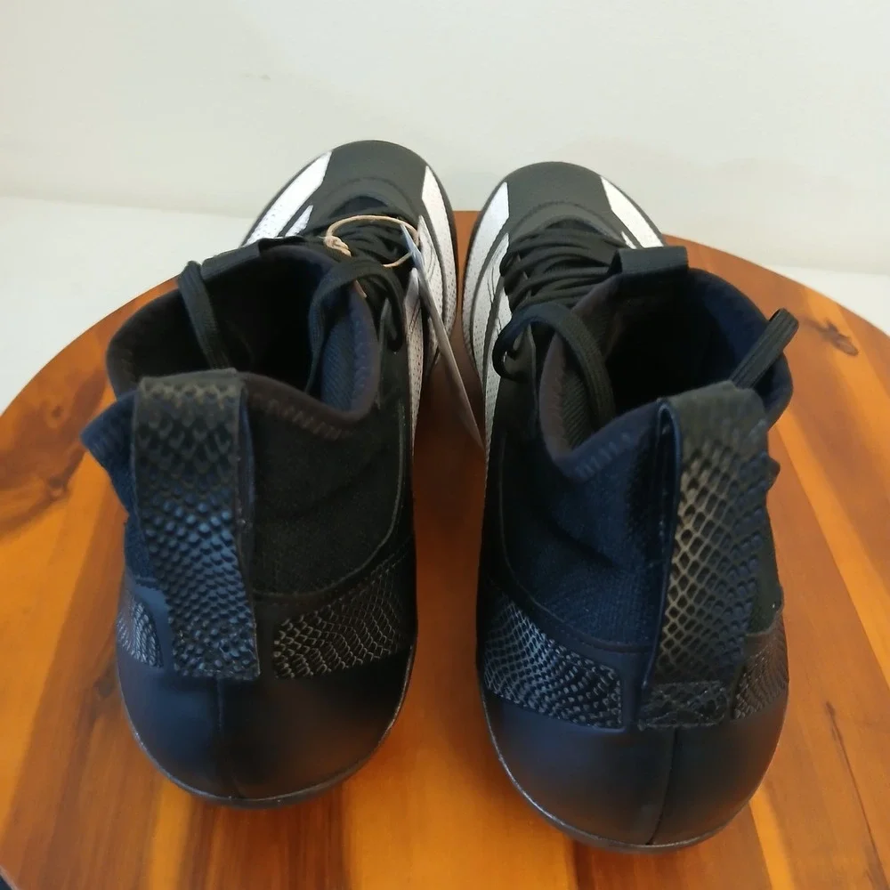 Adidas Adizero Impact Football Cleats Mens 15 Core‎ Black White Mid Top IE1413